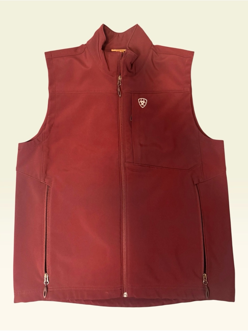 Ariat Men's Burgundy Softshell Vest Size L